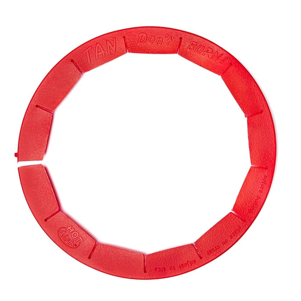 Talisman Designs Adjustable Pie Crust Shield, BPA-free Silicone, Red, Fits 8.5" - 11.5" Rimmed Dish