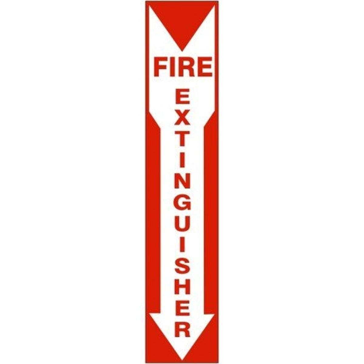 G4-26314"FIRE Extinguisher" with Down Arrow Sticker