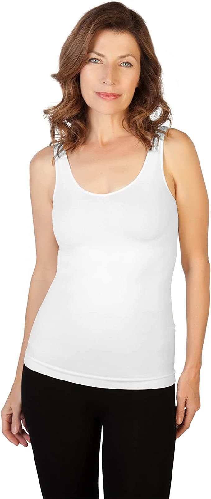 Skinny Tees Women's Basic Wide Strap Cami