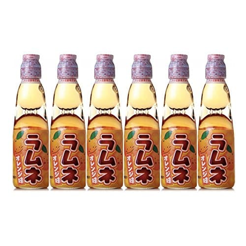 Ramune Soda - Orange Flavour 200ml (6 Bottles)