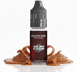Dulce De Leche Caramel Food Flavouring Drops 10ml - Premium Latin Sweet Extract for Professional Baking & Luxury Caramel Beverages - High Strength Food Grade Concentrate by GALAXY FOOD FLAVOURS