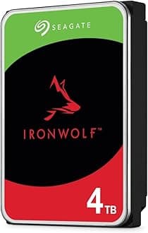IronWolf 4 TB NAS Internal Hard Drive HDD – CMR 3.5 Inch SATA 6 Gb/s 5,400 RPM 256 MB Cache for RAID Network Attached Storage, Rescue Services (ST4000VN006)