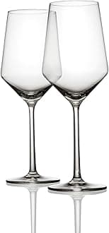 Schott Zwiesel Pure Glassware - White Wine Glasses - Set of 2, 408ml Capacity, Tritan Glass, Dishwasher Safe.