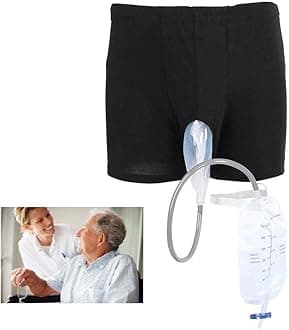 Urine Bags, Portable Incontinence Urine Bag Collectors for Men Catheter Support System Pee Waterproof and Prevents Embarrassment of Seniors, 1 Unit (Pack of 1)