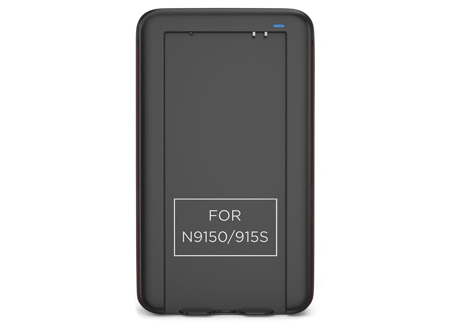 PowerBear Note Edge Battery Charger (Battery Not Included) Intelligent External Battery Charger Cradle for Samsung Note Edge Batteries w Built in USB Port and Foldable Plug - Black [24 Month Warrant]