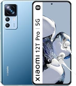 12T Pro 5G - Smartphone 8+256GB, 6.67” 120Hz CrystalRes AMOLED Display, Snapdragon 8+ Gen 1, 200MP ultimate Camera, Smart 120W Hypercharge, 5000mAh, Clear Blue