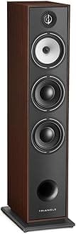Triangle - BOREA BR08 Hi-Fi Floorstanding Speaker - Admissible Power 150W - Output 92 dB/W/m - 16 cm Speakers - Versatile Music and Home Cinema - 206 x 1020 x 314 mm - Walnut (Piece)