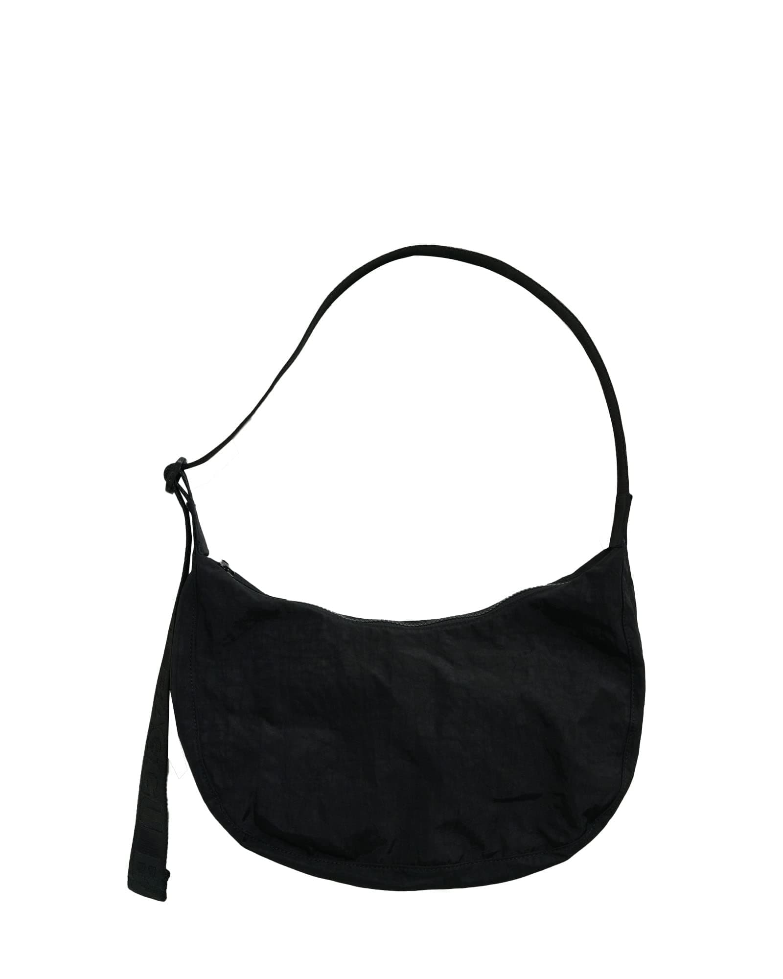 BAGGU Medium Nylon Crescent Bag - Black 37.5''