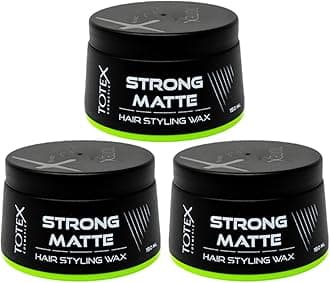 Totex Strong Matte Hair Styling Wax 3x150ml | Extra Strong Hold Hair Wax for Men & Women | Natural Matte Finish | Barber Quality Texture Paste | Long Lasting Definition | No Residue Styling