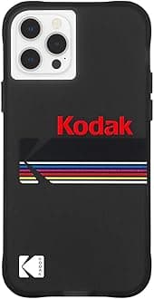 Case-Mate KODAK x iPhone Lizzie Case - Matte Black + Shiny Black Logo