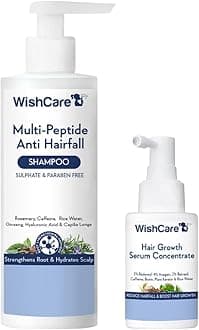 WishCare Redensyl Hair Growth Serum & Multi Peptide Anti Hairfall Shampoo - Combo Pack (30ml+250ml)