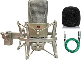 TLM 103 Large Diaphragm Cardioid Condenser Microphone Kit, Foam Pop Filter, Cable for Professional Studio Recording, Home Studio, FM Broadcast & Voice Over