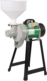 110V Electric Mill Grinder Machine, 2200W Wet Electric Feed/Flour Mill Cereals Grinder 2800Rpm - 99.21lbs/H - with Funnel Brackets Foot Pads, for Rice Corn Grain Coffee Wheat