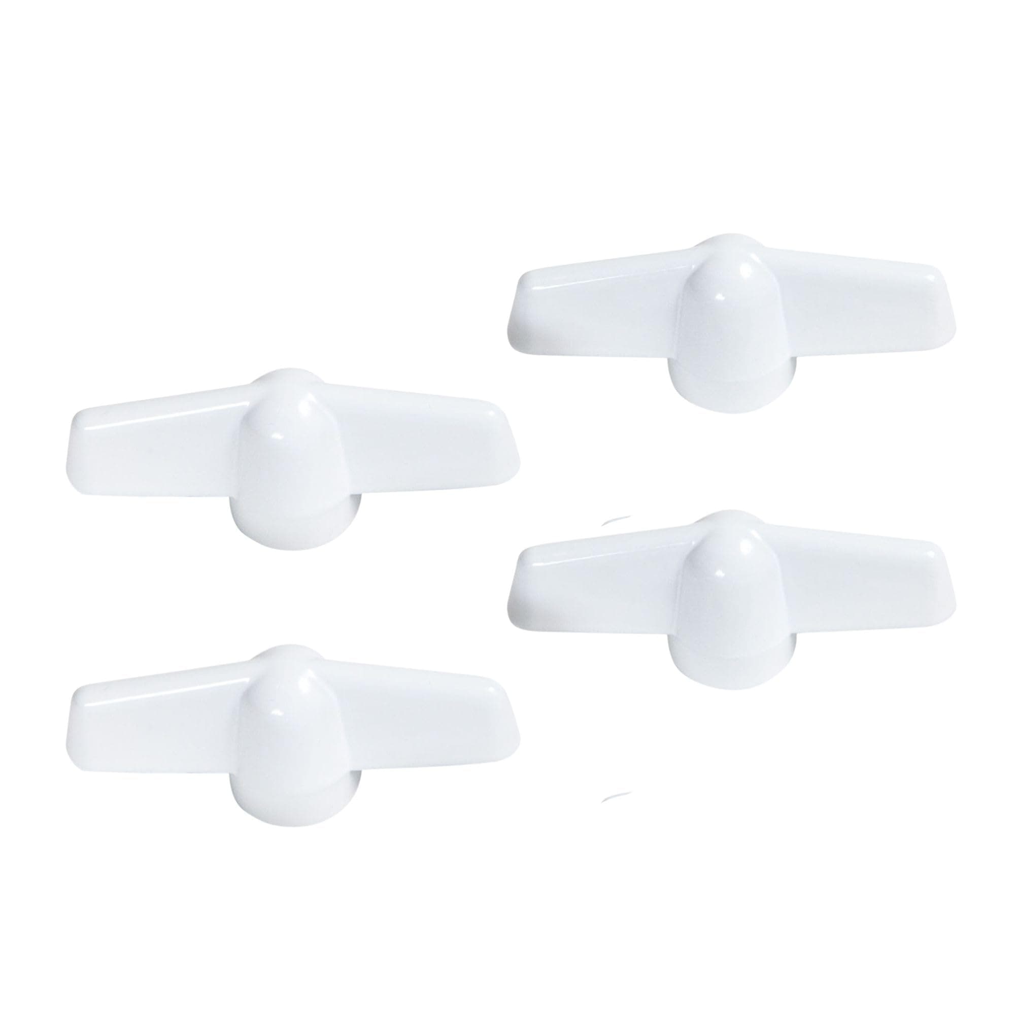 Ideal Security Inc. SK929T Tee Window Crank Handle, White, 4-Pack for 11/32” Splines, Fits Most Operators, 4 Pack