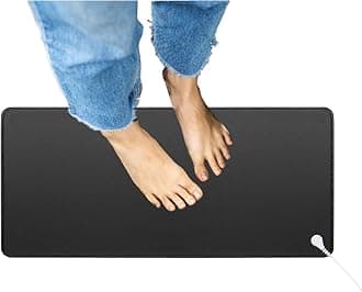 Grounding Mat for Feet 11.8x23.6 Inches with Cord, Grounded Pad Improve Sleep, Earth Connected Mat at Home, Work