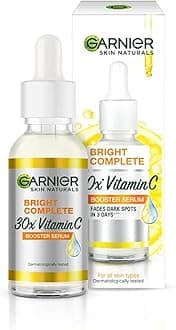 Garnier Bright Complete Vitamin C Booster Face Serum for All Skin Types (30ml)