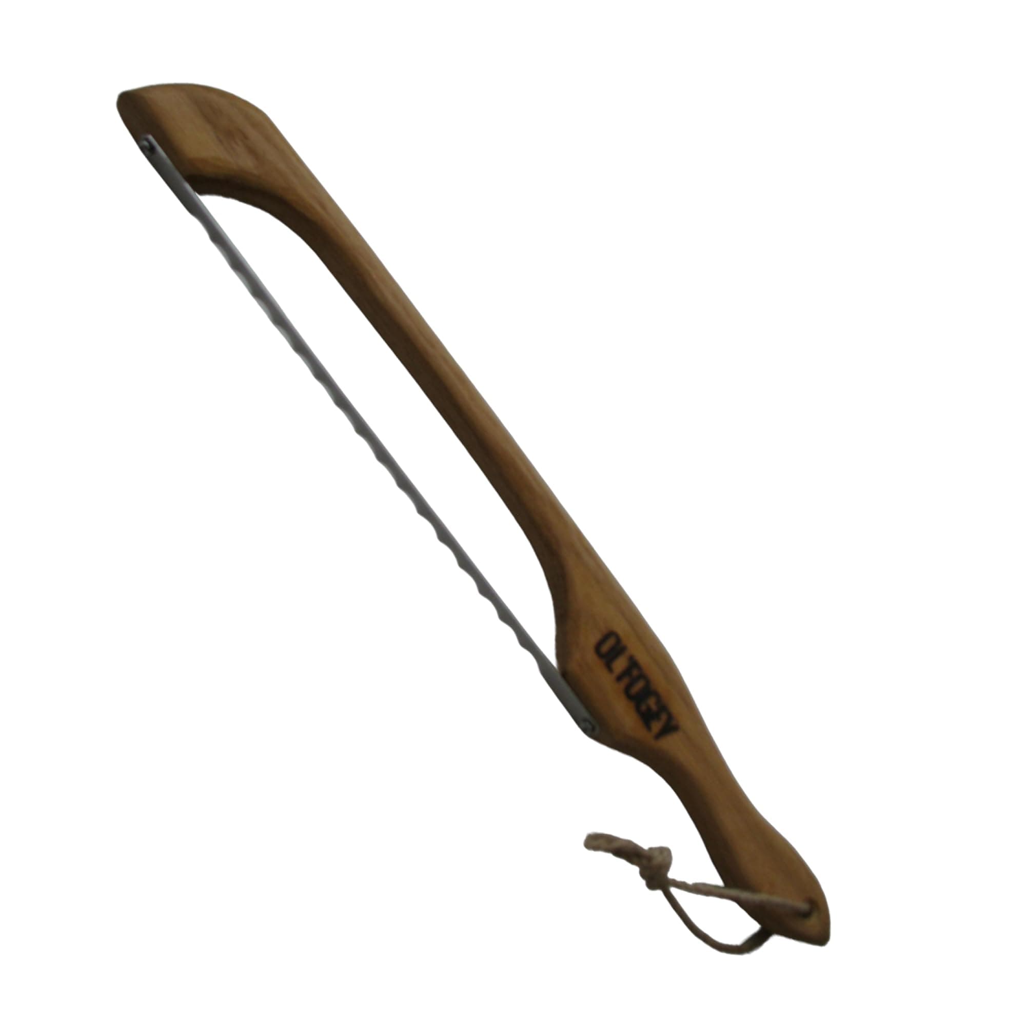 BREAD SLICER ISLICE.ca Serrated Bread Knife - Solid Oak Bow Bread Cutter for Homemade Bread - 17 inch - Easy Grip Handle For Slicing Bagels, Sourdough Loaf, Baguette - Premium Kitchen Gift