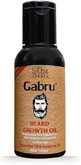 Gabru Beard Growth Oil for Men, 50ml | Peppermint & Eucalyptus | Thick, Soft Beard