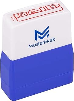 MasterMark Pre-Inked Premium Office Stamp - Paid