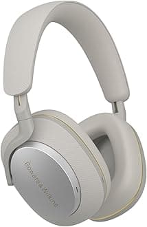 Bowers & Wilkins Px7 S2e Over-Ear Headphones, Bluetooth Headphones Over Ear with Enhanced Noise Cancellation, Transparency Mode, Crystal-Clear Calls, 30-Hour Battery Life, Cloud Grey