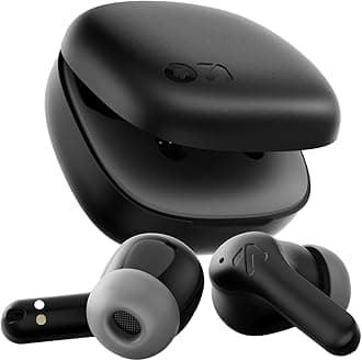 Boult K10 Truly Wireless Bluetooth In Ear Earbuds with 50H Playtime, 4 Mic Clear Calling, 45ms Low Latency, 10mm Drivers, Touch Controls, Type-C Fast Charging, IPX5, TWS Ear buds Wireless (Pure Black)