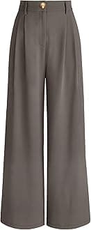 womens AUTOMET Wide Leg Dress Pants Modern