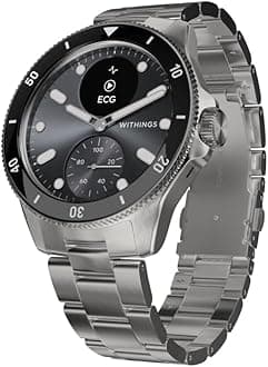 Withings ScanWatch Nova, Hybrid Smartwatch Heart Health for M&F - ECG, SPO2, Temperature Monitoring, Sleep Tracking, Respiratory Health, Cycle Tracking, 35 Days Battery Life, iOS & Android, Black