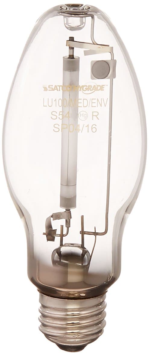 S3128 2100K 100-Watt Clear Medium Base ED17 High Pressure Sodium Lamp