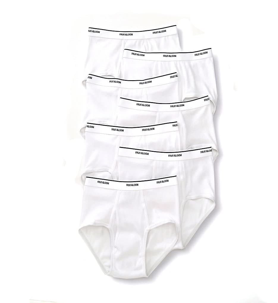 Fruit of the Loom Men's Basic White Brief Multipack