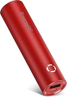 EnergyQC Mini Portable Charger 5000mAh, Small Power Bank Ultra-Compact External Battery Pack with 2.4A Output Compatible with iPhone14 13 12 Xiaomi Huawei Samsung