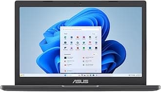 ASUS Vivobook Go 11.6” HD Slim Laptop, Intel Dual Core N4500, Intel Graphics, 4GB, 128GB, Windows 11 Home, SonicMaster, ErgoSense, Black, L210KA-ES04