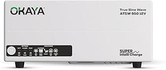 - Okaya ATSW 950 Inverter for Home, Office & Shops | 700VA/12V Pure Sinewave | Reliable Power Backup | Supports 1 Inverter Battery | LED Display | Fast Charging | with 36 Months Warranty
