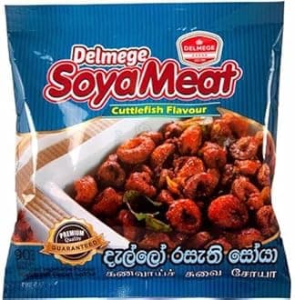 Delmege Soya Meat | Authentic Sri Lankan taste | (Cuttle fish flavour, Pack of 60)