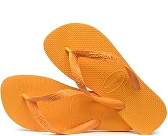 Unisex Top Flip Flops, Orange Citrus, 9/10 UK