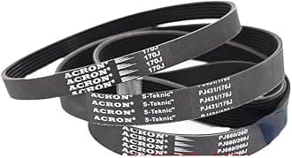 MYruN V-Belt Treadmill Belt Drive Belt 230J/PJ584 240J/PJ610 3/5Ribs Rubber Multi Groove Belt Multi Wedge Treadmill Motor Bike Fitness MYruN (Size : 290J-PJ737, Style : 1PC_4RIBS)