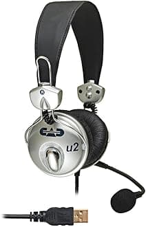 CAD Audio U2 USB Stereo Headphones with Cardioid Condenser Microphone
