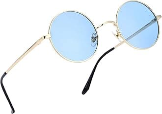 Retro Small Round Polarized Sunglasses for Men Women Circle Hippie Style Sun Glasses