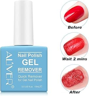 Gel Nail Polish Remover, Nail Polish Remover, Gel Polish Remover For Nails In 2-3 Minutes, Quick & Easy Polish Remover, No Need for Foil, Soaking or Wrapping, 15ml (15 ml (Pack of 1))