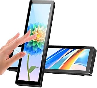 Upgraded 8.8 Inch Small Touchscreen Monitor, PC Temperature Display, PC Sensor Panel Display, IPS USB Mini Screen for Raspberry Pi, AIDA64 PC CPU RAM Data Monitor PC ARGB Computer Case