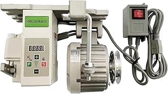 Servo Motor for Industrial Sewing Machine AC110V Power 3/4HP (550W), Brushless Motor with Controller and Foot Switch, Run CW and CCW (550, Watts)