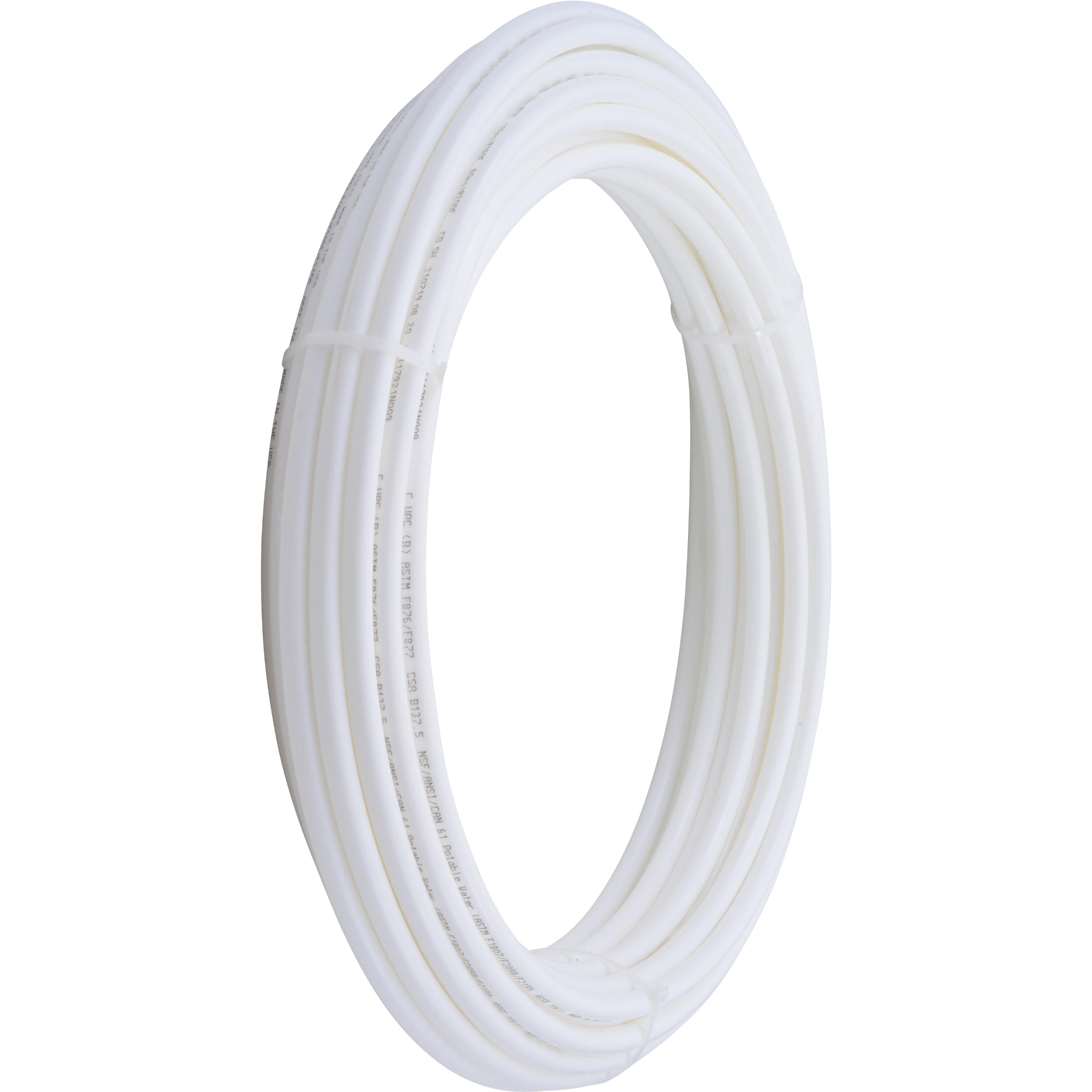 3/8 Inch x 100 Feet White PEX-B, PEX Pipe Flexible Water Tubing for Plumbing, U855W100