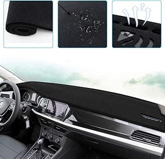 Dashboard Mat Dash Cover for Outlander 2014-2020 Car Sunshield Carpet Protector Pad Heatproof Black+Black Edging