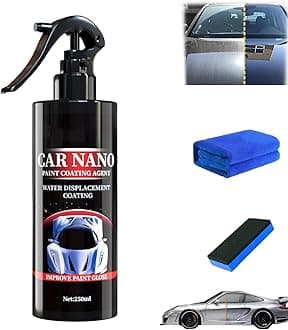 Nurafix Nano Scratch Remover, Nano Car Scratch Repair Spray,Nurafix Car Wax, Nurafix Scratch Repair, Fast Repairing Scratch Spray, Rub and Buff for All Vehicle Paint Care (250ml-1)