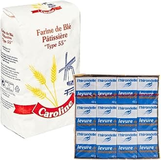 Bread Making bundle T55 Flour 1kg and Fresh Yeast 12 x 42g