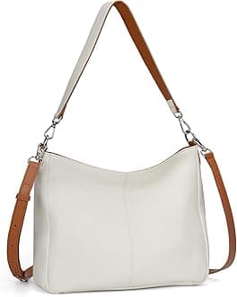 Genuine Leather Hobo Bags Purses for Women, Women's Shoulder bag Handbags Crossbody Bag with 2 Shoulder Straps