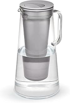 LifeStraw Home – Water Filter Pitcher, 10-Cup, Pebble, BPA Free Designed for Everyday Protection Against Bacteria, parasites, microplastics, Lead, Mercury, PFAS and a Variety of Chemicals