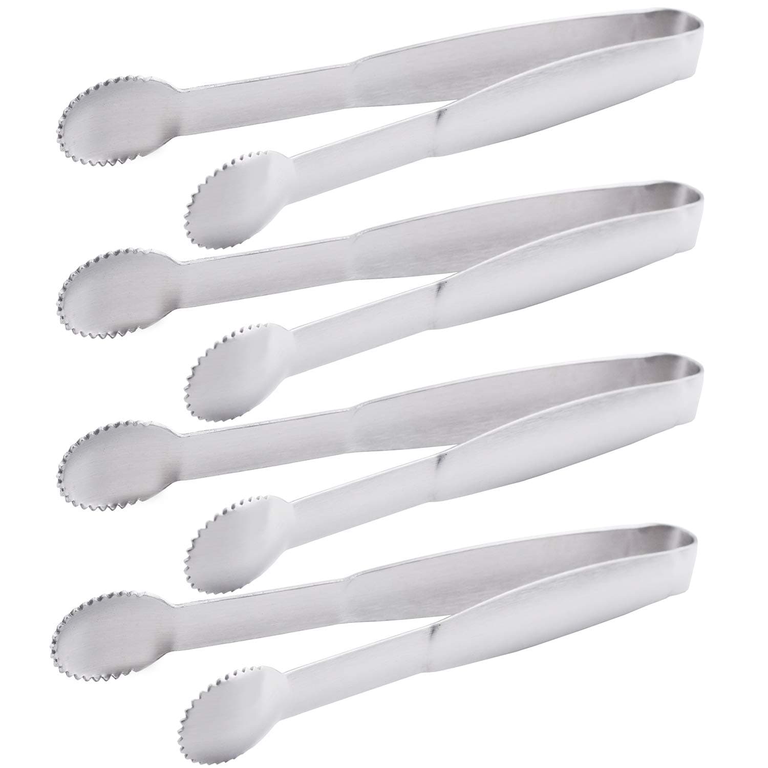 HINMAY 5-3/4" Mini Tongs (Silver)