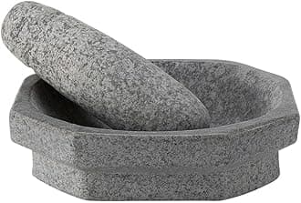 Kalvam Stone | Mortar and Pestle Set | Masher | Khalbatta | Kharal | Musal for Kitchen Home | Herbs and Spices Mixture - Grey [ 6 Inch ]
