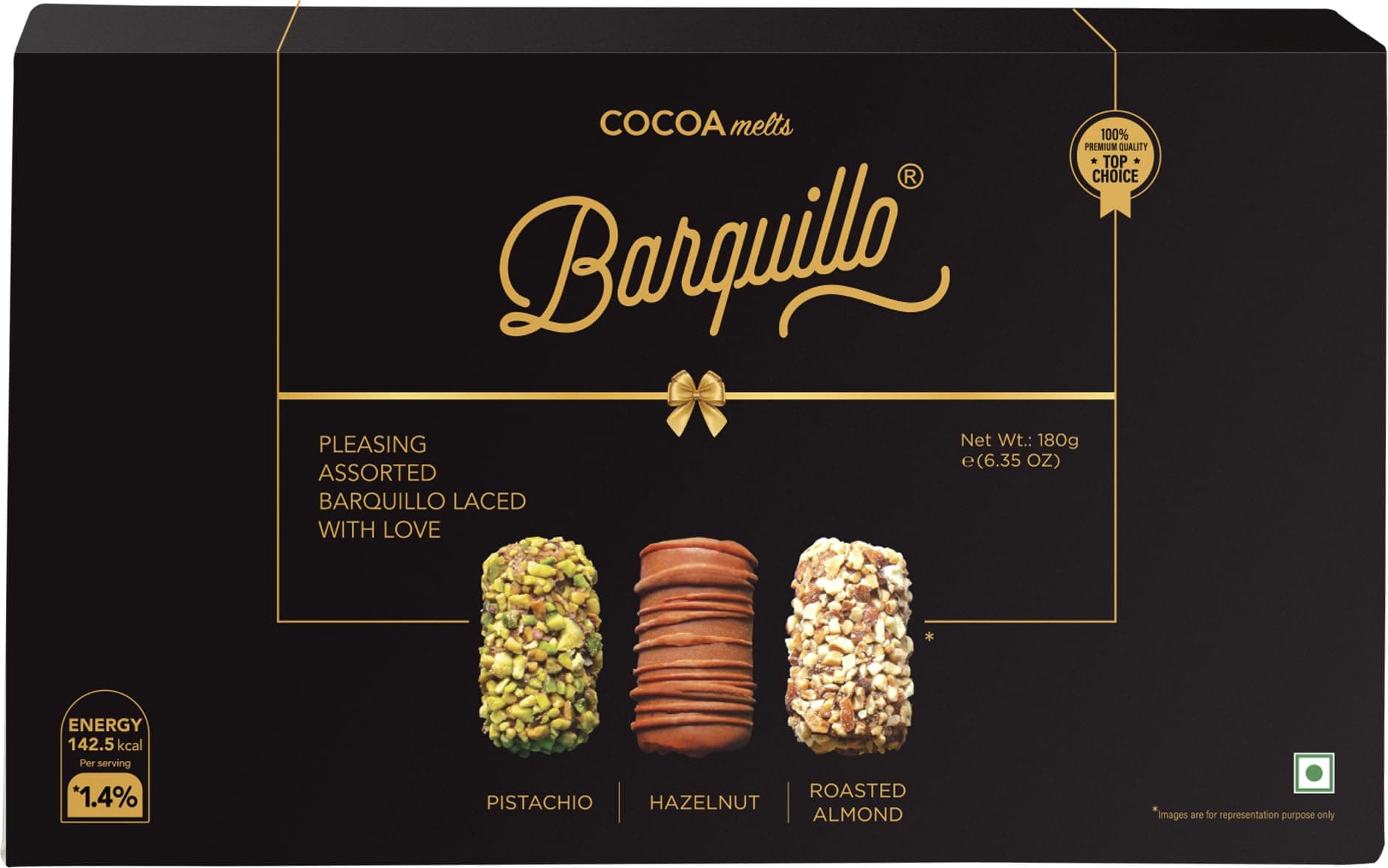 - Assorted Premium Chocolate Gift Pack Box - 9 Pcs (180 gm) | Roasted Almonds, Hazelnut and Pistachio imported | Dubai couverture taste | Festive Gift Pack Celebration