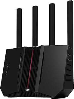 ASUS RT-BE92U BE9700 Tri-Band WiFi 7 Router, Supports New Bandwidth of 320MHz and 4096 QAM Detection, MLO, AI-WAN, AiMesh Support, Subscription-Free Network Security and Complete